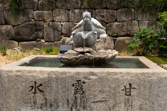 spring water inside the temple