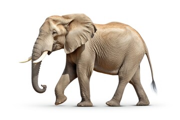 Obraz premium Walking elephant wildlife animal mammal.