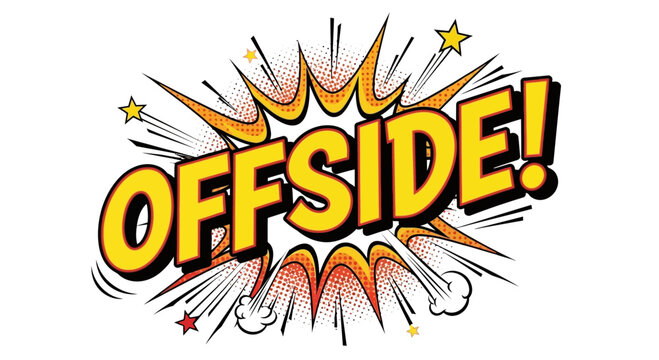 Comic Book Offside Word Explosion