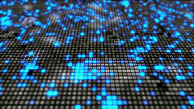 technology, digital, data, code, cybersecurity, programming, blue, abstract, background, internet, software, computer, information, futuristic, network, binary, matrix, motion, hacking.