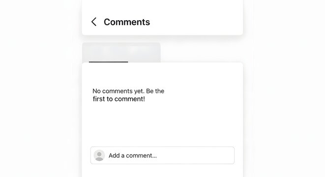 Mobile app ui ux design comment section interface with user feedback and interaction elements
