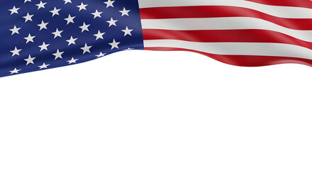 Obraz premium Celebrating independence day vibrant american flag waving a symbol of freedom and national pride