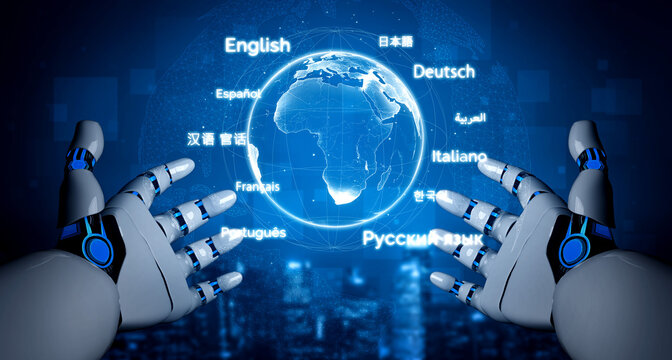 AI artificial intelligence bridges global language communication with multilingual virtual assistants, real-time languages translation, and digital tools for cultural connectivity. Vouch