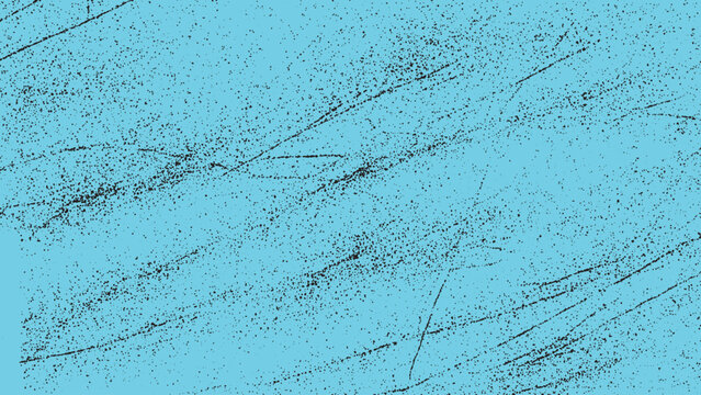 Dark grunge noise overlay with worn vintage effect on Blue textured background