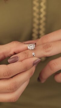 Diamond Turn round fancy silver engagemenet and party ring with beautyful ledy 