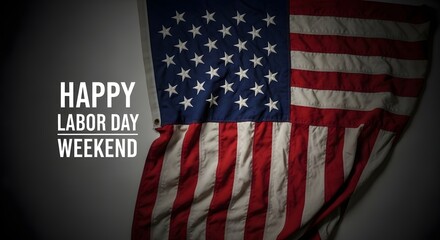 Fototapeta premium Happy labor day weekend celebrating american workers with patriotic pride a lobar day tribute