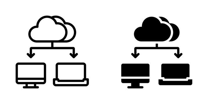 Cloud computing icon, element icon for design branding, print, and digital media