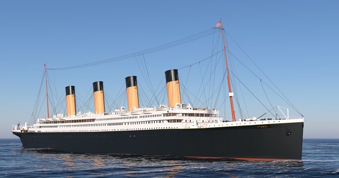 RMS Titanic bei Tag