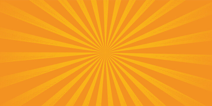 Abstract background with rays. Colorful sun rays sunburst pattern background. Abstract comic colorful vintage background. pop art cartoon style, sunlight, sunburst background.