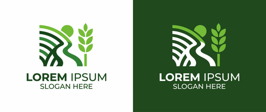 This logo combines a human figure with natural elements like plants, symbolizing harmony between people and nature, perfect for eco-conscious brands.