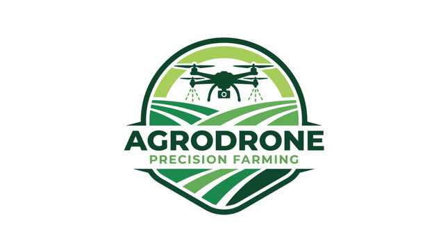A visually striking logo representing the Agrodrone brand, highlighting drones that embody innovation and technology in precision farming for enhanced agriculture productivity.