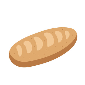 mini baguette dessert hand drawn vector illustration