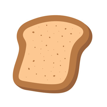 white bread dessert hand drawn vector illustration