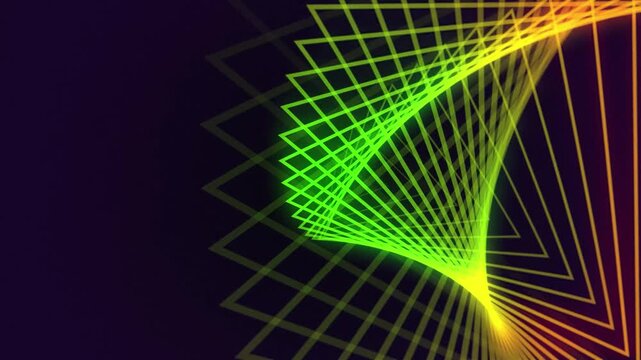 Abstract animated background with psychedelic shapes