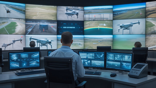Border surveillance system using AI, satellites, and drones to monitor security threats and international boundaries in real time
