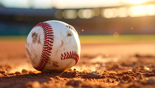 BaseballGambar jarak dekat lapangan bisbol