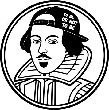Urban Shakespeare with Cap Illustration