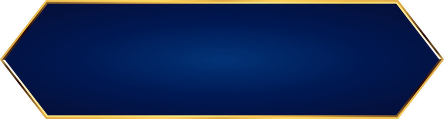 Fototapeta premium Navy and Gold Luxury Frame Text Box Illustration