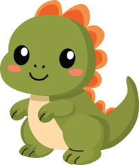 simple dinosaurus cartoon flat style © monic_studio