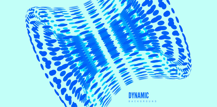 Hyperboloid. A three-dimensional mathematical figure. Detail of the mechanism. 3D modeling in science and education. Geometric element. Technology style. Industrial style. Vector illustration.