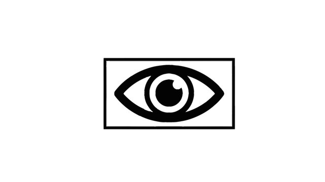 Eye Icon Vector Illustration Isolated on White Background