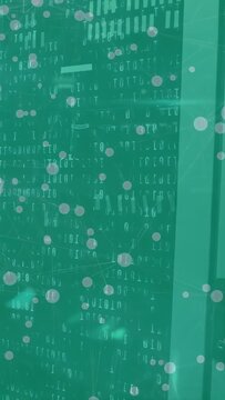 Vertical video: Cam shifting right revealing teal panel, digits drifting, handle showing for access