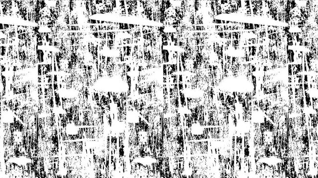 White grunge black and white static pattern autostereogram effect, suitable for backgrounds, print design, digital art, and optical illusions.
