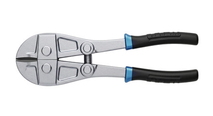 Fototapeta premium Heavy Duty Bolt Cutters with Blue and Black Grips isolated on a transparent background