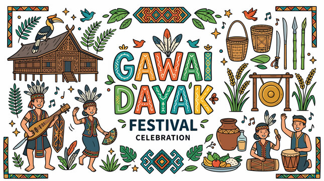 Gawai Dayak Festival Celebration: Culture, Music, and Tradition