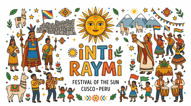 Inti Raymi Festival Cusco Peru Sun Celebration Ancient Inca