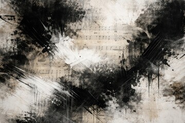 Fototapeta premium Abstract musical grunge texture