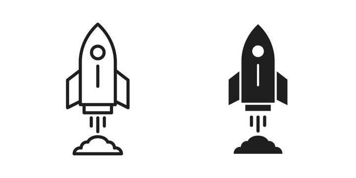 Startup icon and symbol. Vector icon editable set
