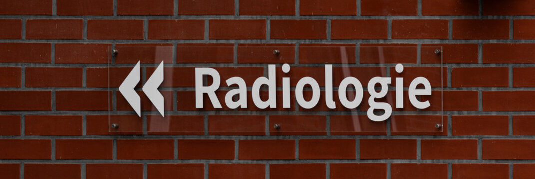 Radiologie Hinweisschild