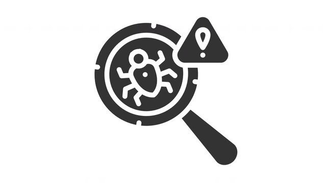 Animated threat detection icon
