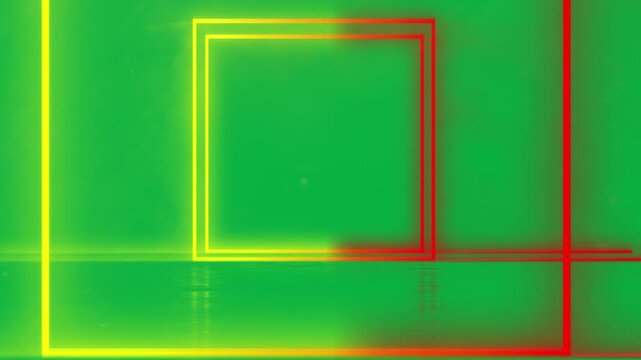 Neon Geometric Pattern with Alpha Channel