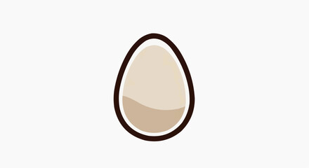 Fototapeta premium white egg isolated on white