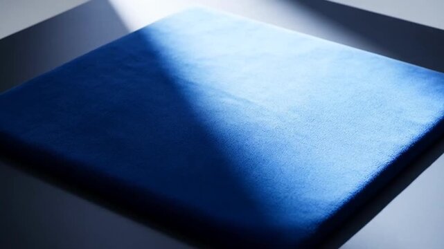 Close-up of blue object surface.