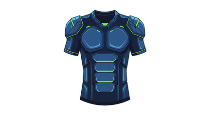 Futuristic Tactical Armor Shirt, Sci-Fi Cyberpunk Military Gear, Protective Body Suit © din