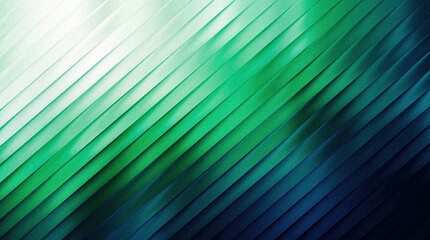 Naklejka premium Abstract background with diagonal lines and gradient transitions from white to green and dark blue, modern texture design
