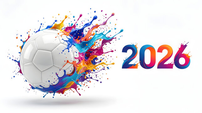 A colorful 2026 logo with a soccer ball world cup football 2026 world cup football images fifa world cup images fifa world cup 2026