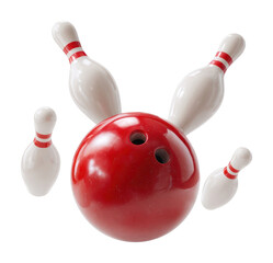 Naklejka premium PNG Bowling striker bowling ball recreation.