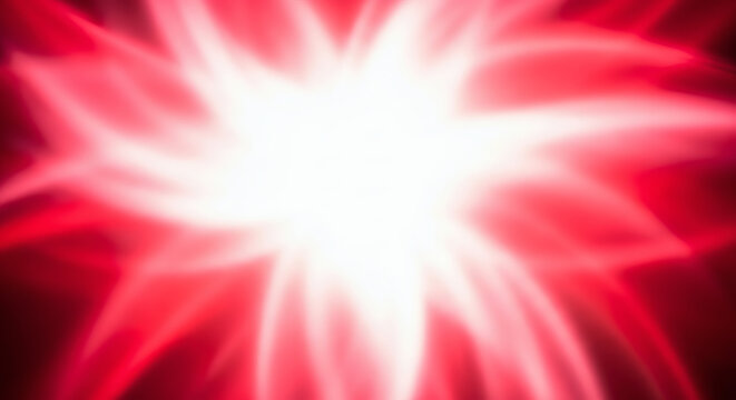 Vibrant Red and White Starburst Abstract Energy Background
