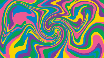 Obraz premium Vibrant psychedelic swirl pattern background.