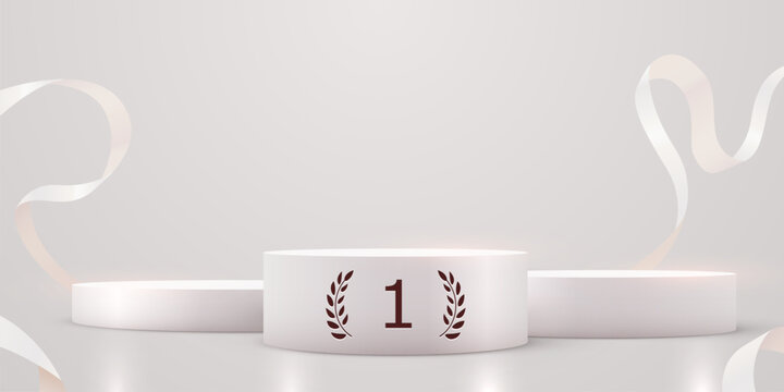 First place podium with number one symbol.