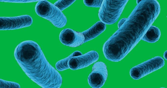 Digital animation of multiple blue blood vessels icons floating against black background