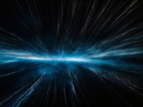 abstract speed lines with white and blue motion trails