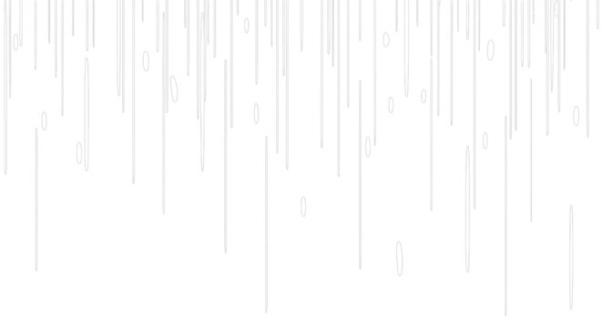 Abstract digital rain of glowing binary code numbers on a white background, futuristic data stream