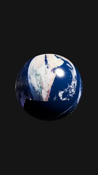planet earth in space