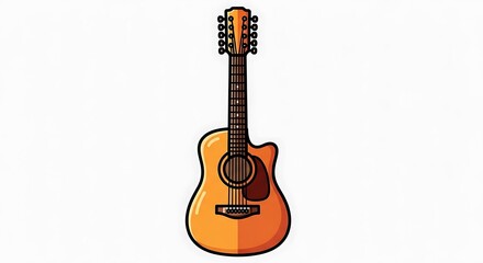 Obraz premium Acoustic Guitar Musical Instrument.