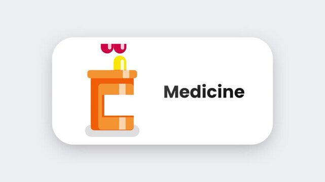 An orange medicine capsule pill icon with a bold letter E branding symbol representing pharmaceutical health or supplement on a white rounded badge